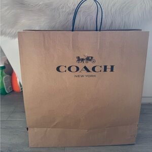 Coach New York Tan Paper Bag